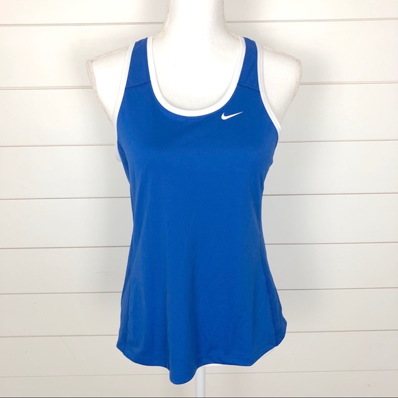 Nike Tops - Nike Dri-Fit Racerback Running Tank Blue